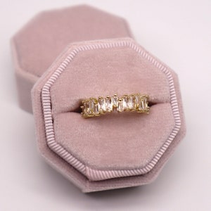 Cz Gold Baguette Ring