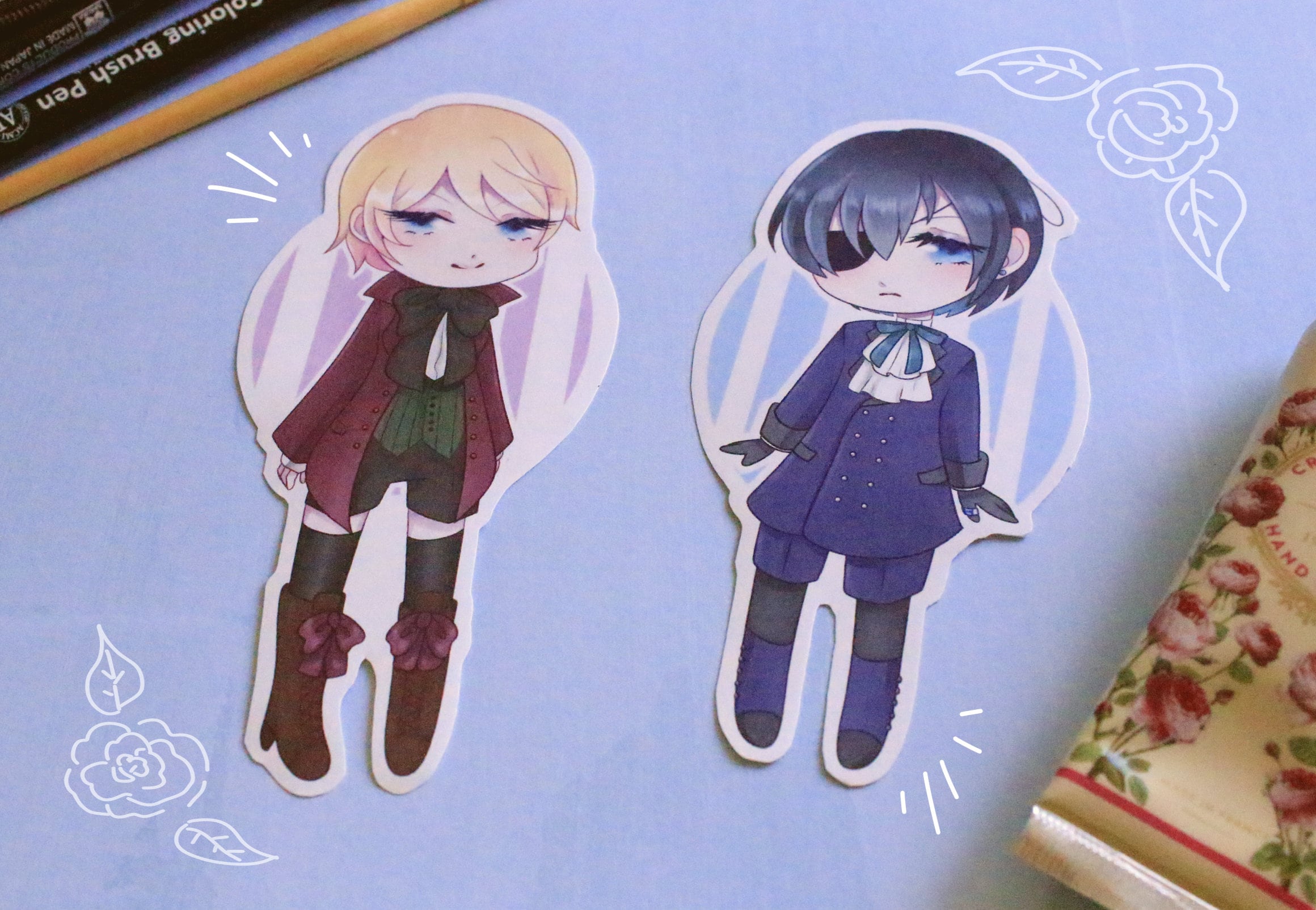 Black Butler Stickers - Etsy, image size:2320x1605