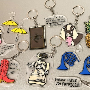 HIMYM - How I Met Your Mother - Inspired Keyring and Earrings