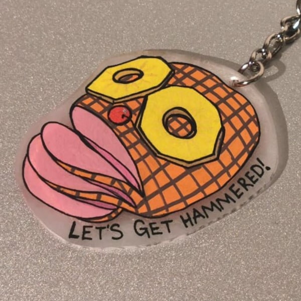 Always Sunny - Rum Ham Keyring/Keychain Hand Painted