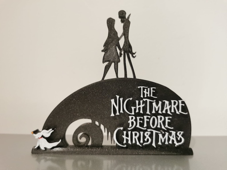 Nightmare Before Christmas Jack /& Sally Standing Sign