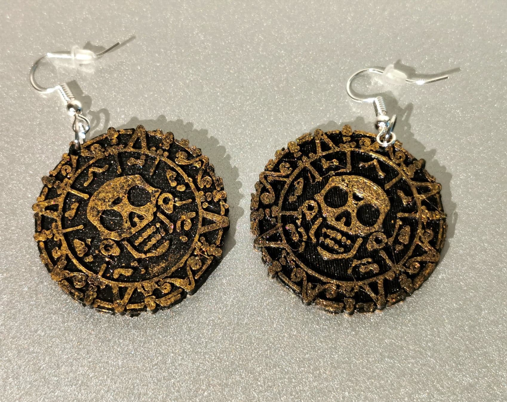 Aztec Gold Coin Earrings Pirates of the Caribbean Etsy