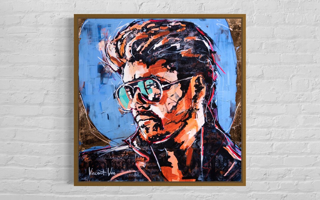 Limited Edition Michael Canvas Print 28x28 Inches 80s Etsy