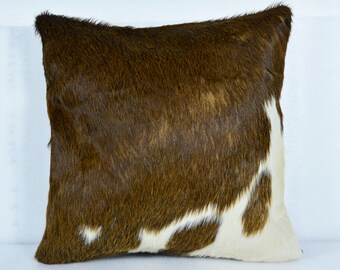 genuine cowhide pillows