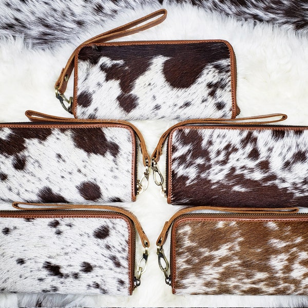 Cow Leather Wallet Etsy