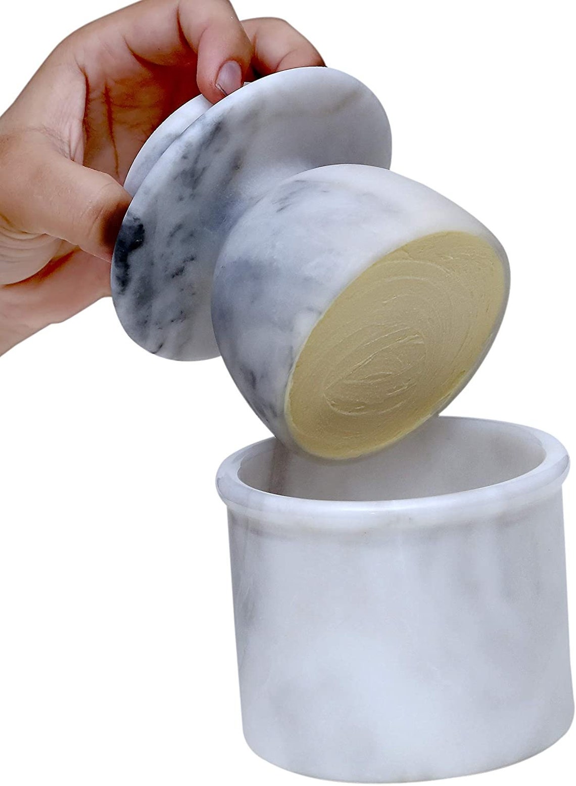 Butter Dish Cover Pot Handmade Marble Butter Storage Crock Etsy