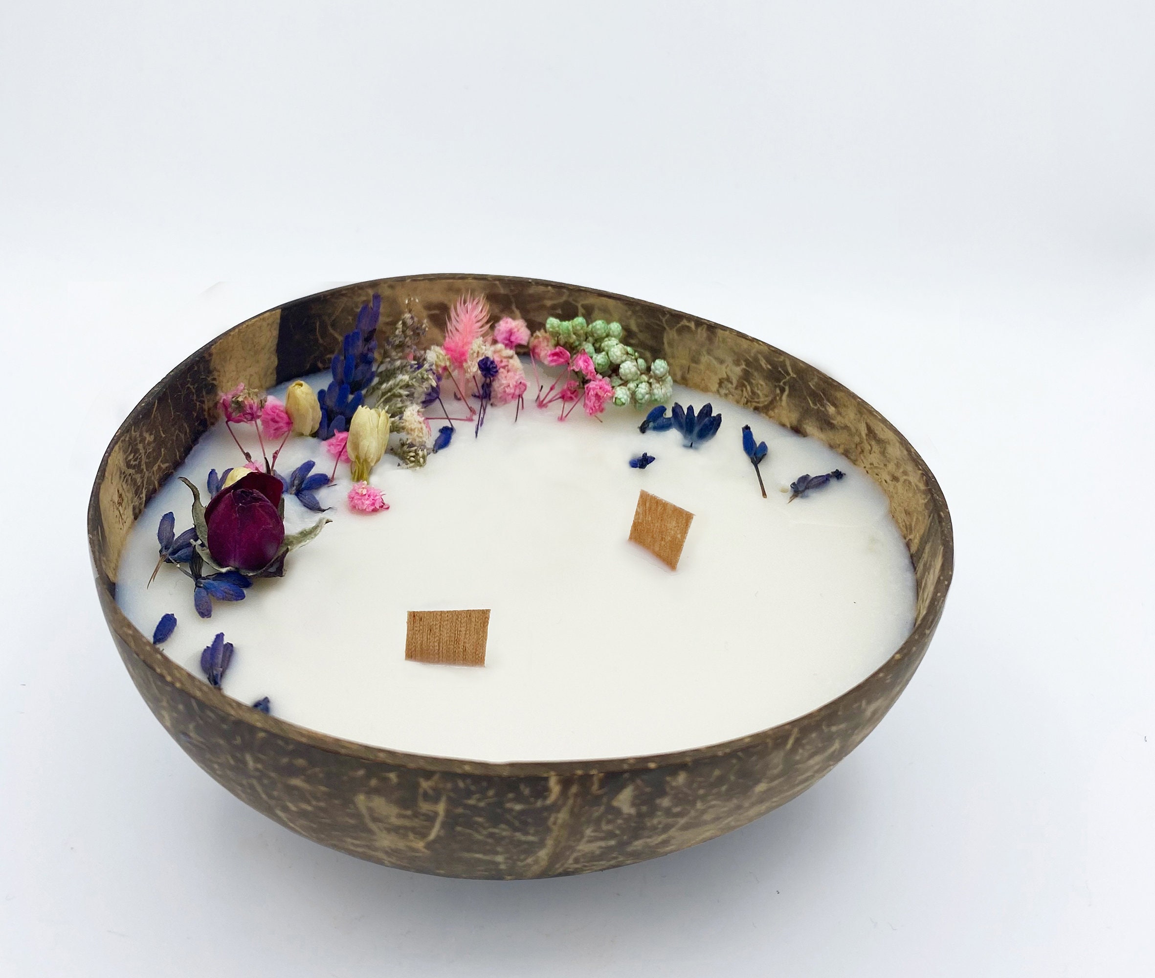 Confetti - Bougie Végétale Parfumée avec Fleurs Séchées