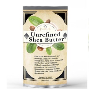 Raw African Shea Butter 100% Pure Unrefined Organic Natural