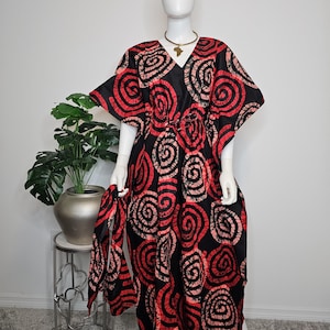 Kimono Kaftan Loungewear Dress with matching headwrap