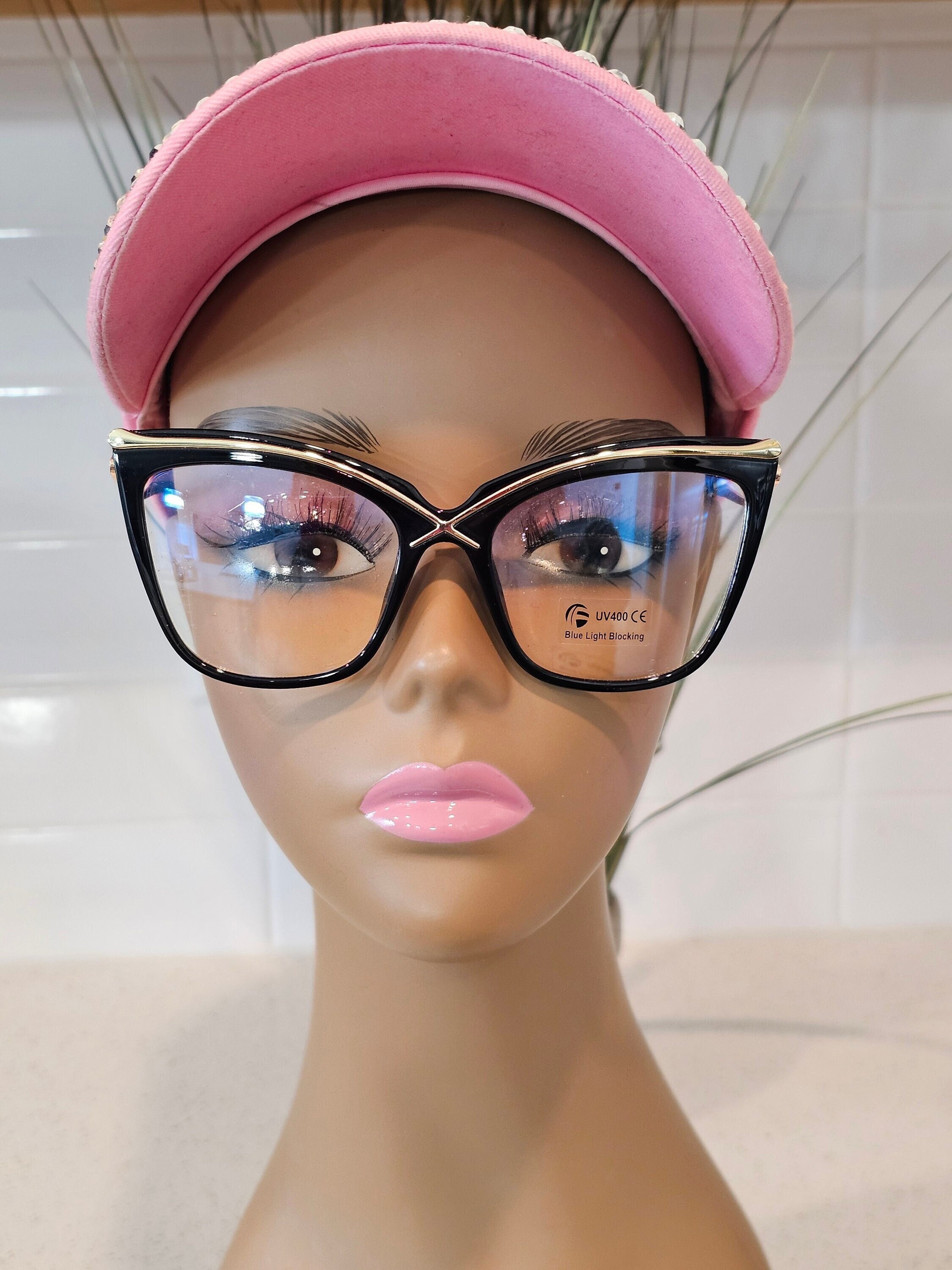 ?Oversized Cat Eye Blue Light Glasses – Fashionable & Protective ? Amazon.com: FEISEDY Oversized Cat Eye Glasses Frame Blue  main image 3
