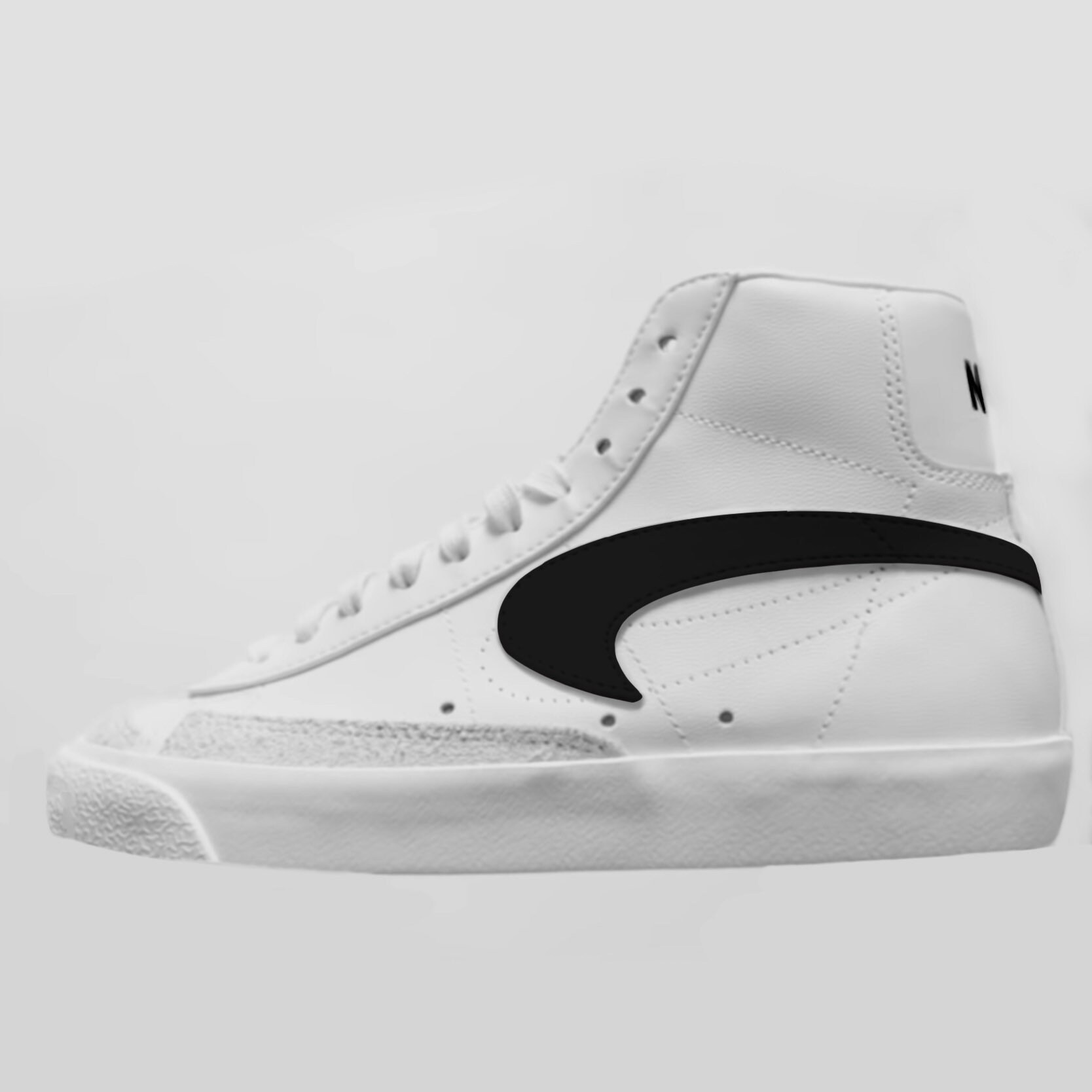 Nike Blazer Custom Nike Swoosh turned upside down Custom Etsy