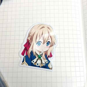 ふくれっ面の女の子のステッカー