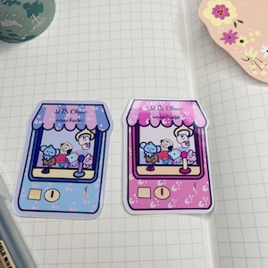 claw machine sticker
