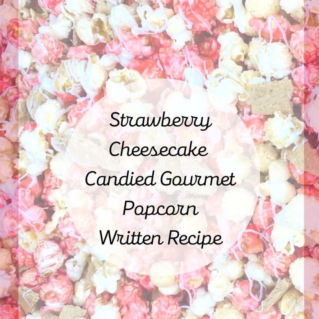 Strawberry Cheesecake Popcorn Recipe Etsy