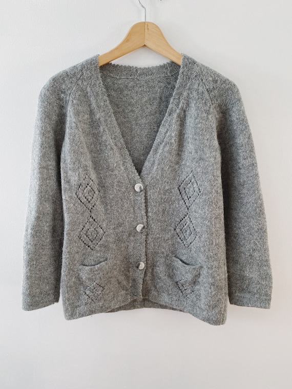 Vintage Wool and Mohair Sweater, Warm Knit Jumper