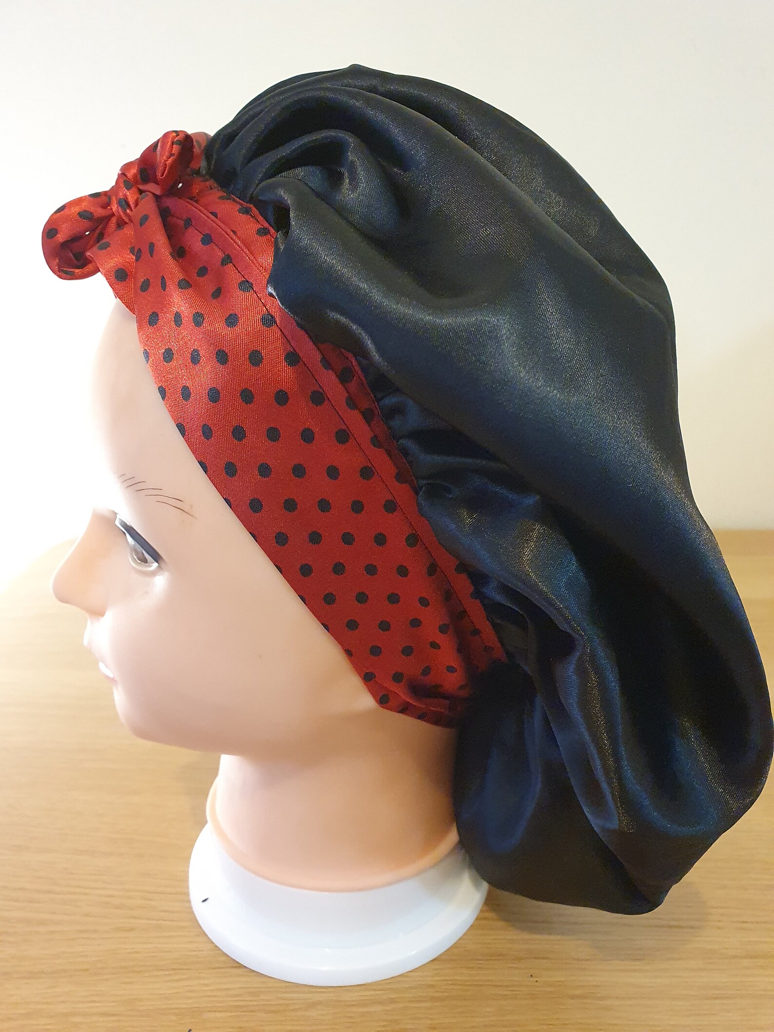 Reversible satin with tie straps. One size adjustable Etsy