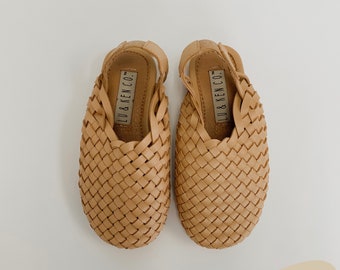 Woven Mules Sandals | Kids Hand Woven Loafer | Boho Baby shoes