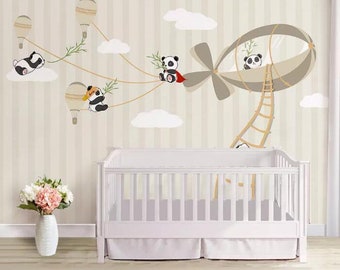 Panda Wall Stickers Etsy