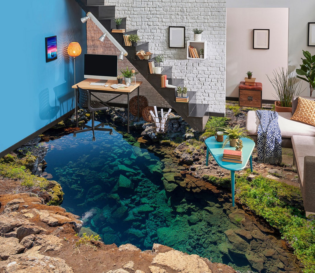 3D Green Sea Bottom 279 Floor Mural  Wallpaper Murals Rug & Mat Print Epoxy waterproof bath floor