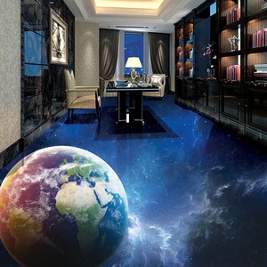 3D Best Earth JJ6051FF Floor Wallpaper Murales Autoadesivo Pavimento da bagno rimovibile Pavimento impermeabile Tappeto Mat Stampa Epoxy Kitchen