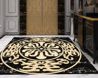 3D Yellow Pattern JJ6685FF Floor Wallpaper Murals Self-Adhesive Removable Bath Floor Waterproof floor Rug Mat Print Epoxy Kitchen