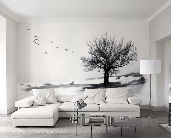 3D Sad Tree ZZ1428 Self-adhesive Wallpaper Mural Peel and - Etsy 3D Sad Tree ZZ1428 Self-adhesive Wallpaper Mural Peel and - Etsy