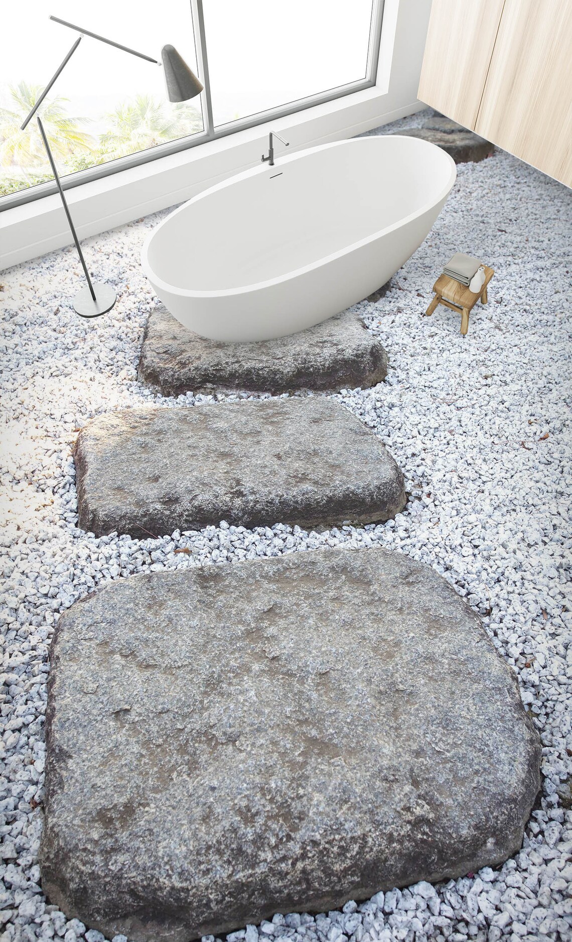3d grey stone road jj2548ff floor wallpaper murals etsy