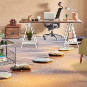 3D Beach Stone Road JJ2192FF Floor Wallpaper Murals Self-Adhesive Removable Bath Floor Waterproof floor Rug Mat Print Epoxy Kitchen