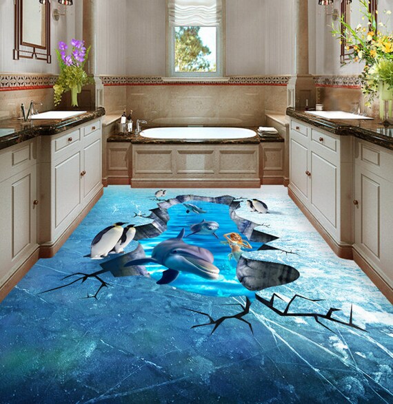 3D Curious World JJ4420FF Floor Wallpaper Murals Self-adhesive