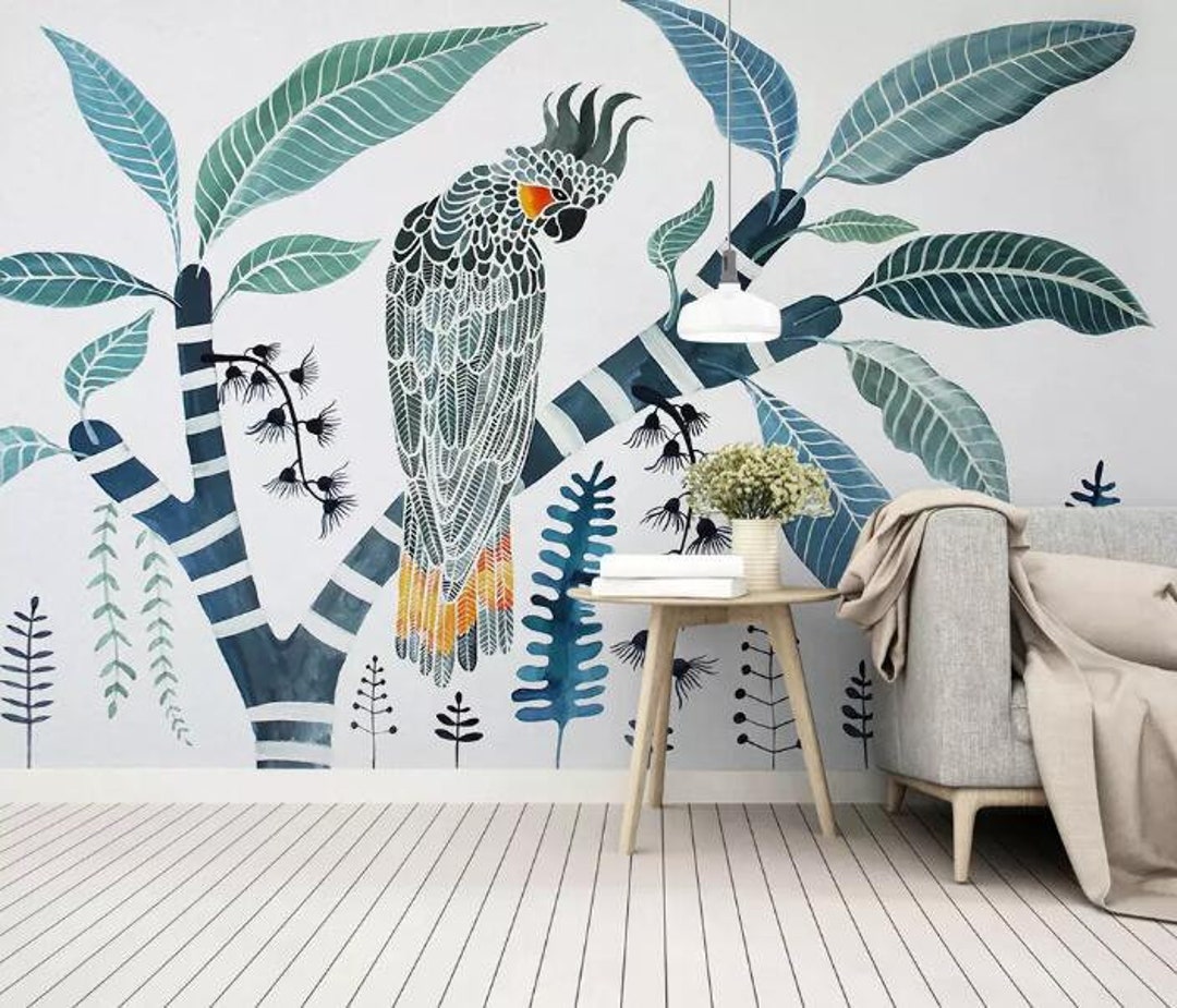 3D Gorgeous Bird ZZ2262 Self-adhesive Wallpaper Mural Peel and - Etsy 3D Gorgeous Bird ZZ2262 Self-adhesive Wallpaper Mural Peel and - Etsy
