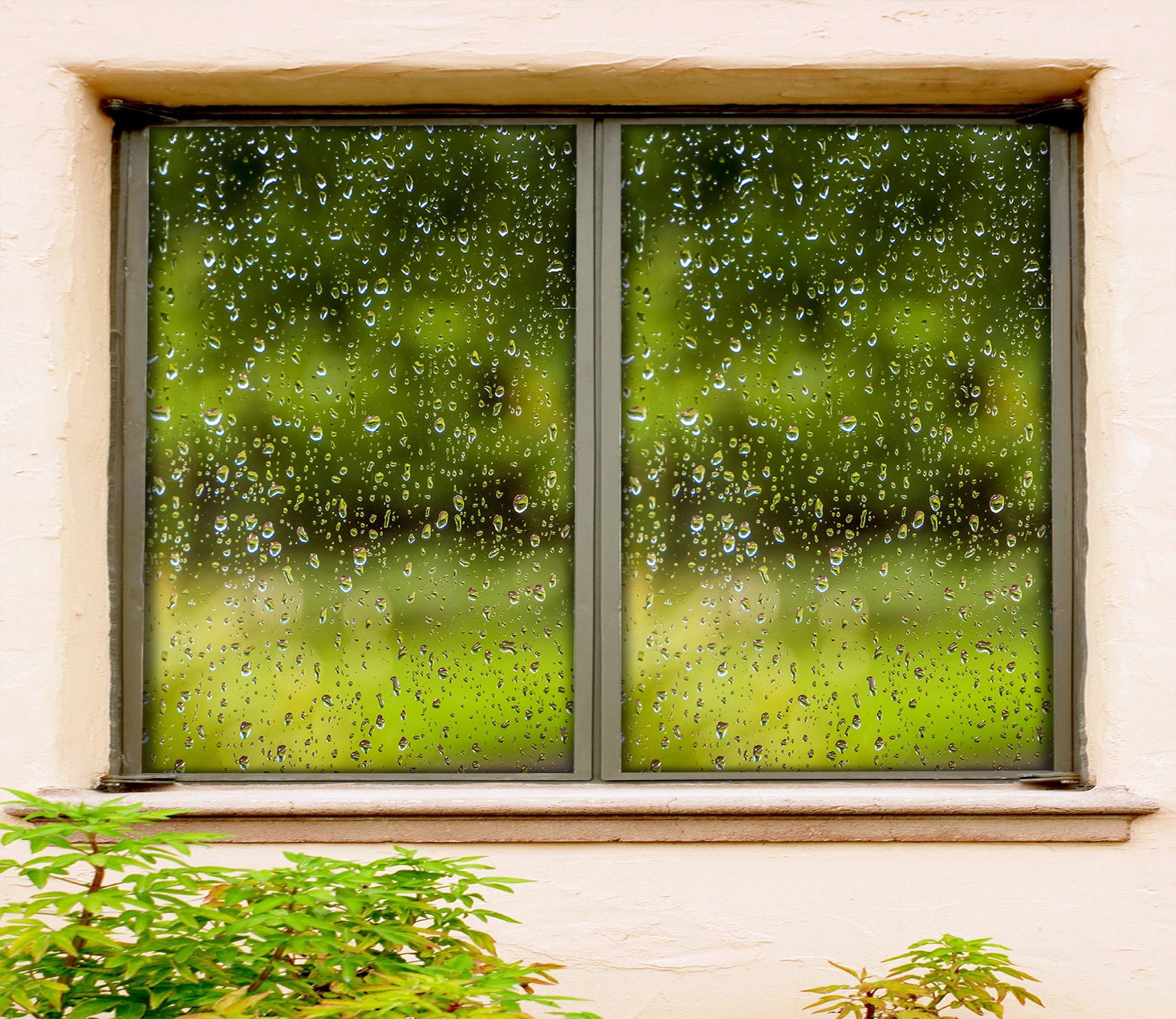 3D Fresh Raindrops W962 Window Film Print Sticker Cling Stained Glass