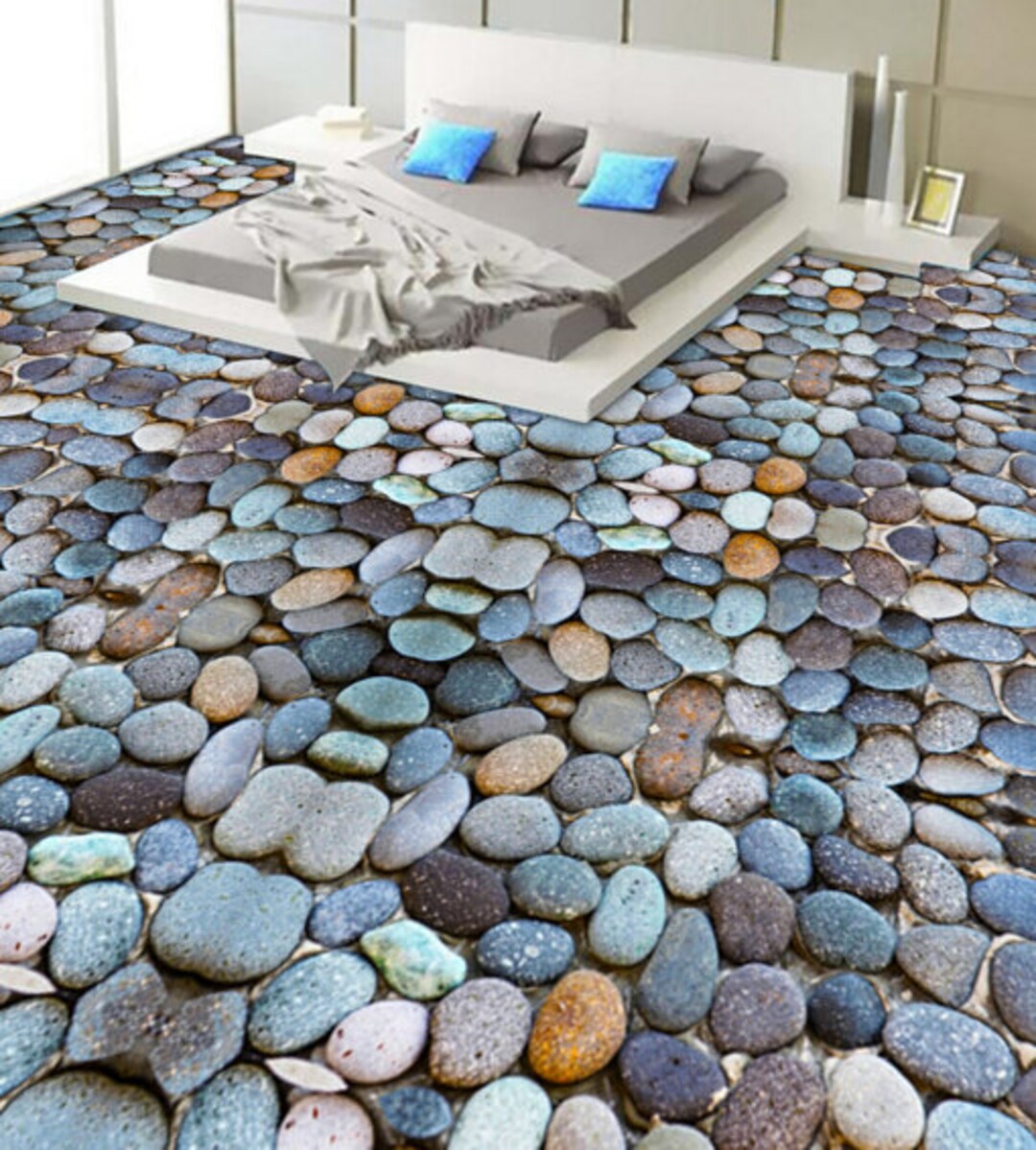 3D Wish Stones JJ4537FF Floor Wallpaper Murals Self-adhesive Removable ...