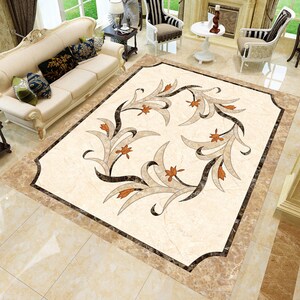 3D Chic ed Elegante JJ6283FF Pavimento Carta da parati Murales Autoadesivo Rimovibile Pavimento Bagno Impermeabile Tappeto Tappeto Stampa Epoxy Cucina