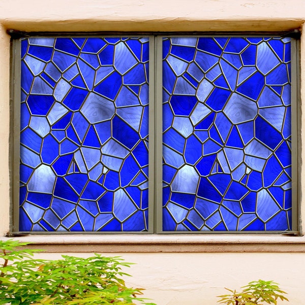 Stained Glass Window Film Etsy