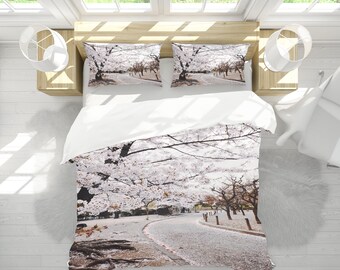 Japanese Bamboo Sparrow Duvet Cover Set Nature Bedding 3D Printed Single Double Queen King US Size Traditional Green Floral Quilt Cover