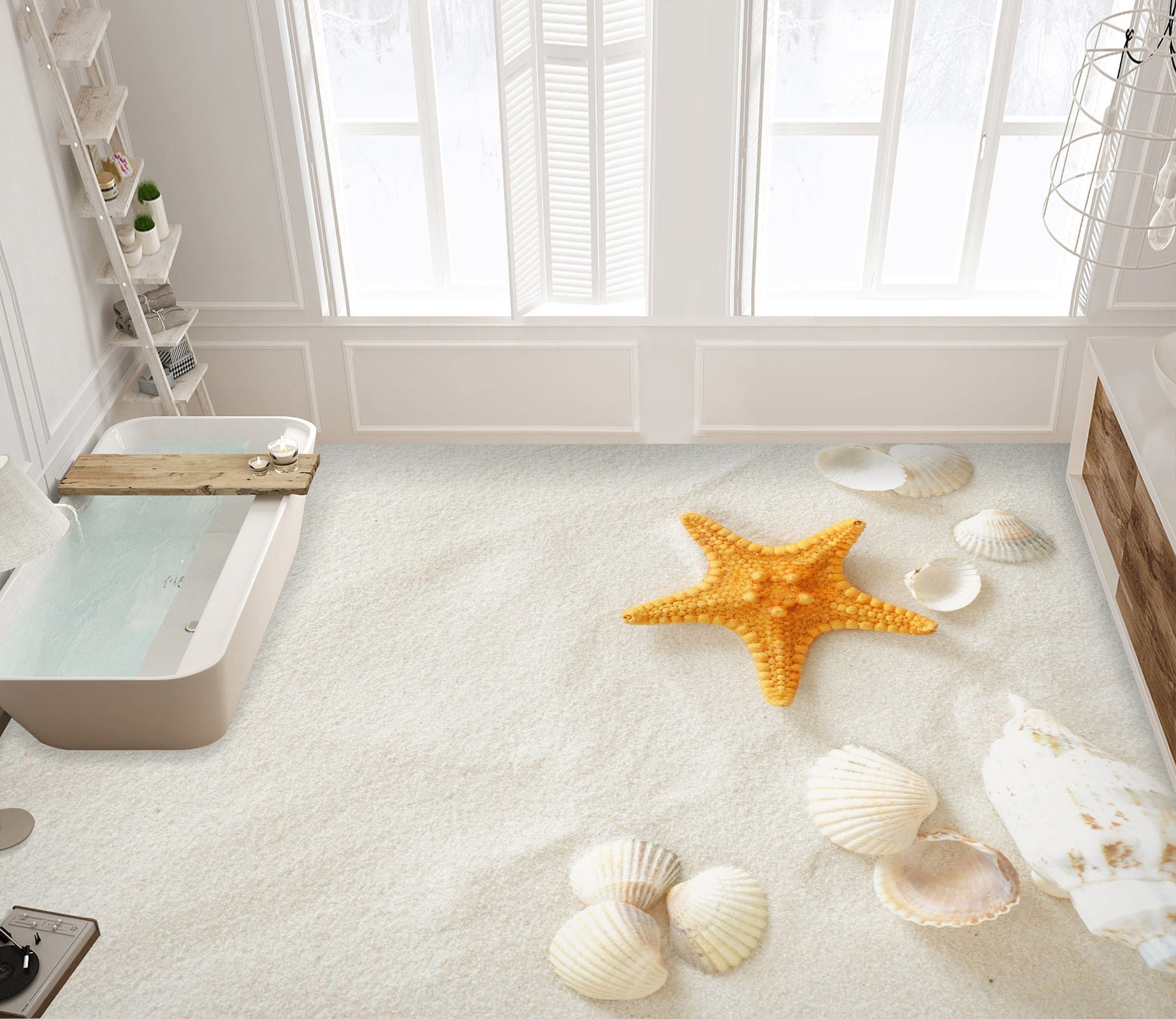 ABAKUHAUS conchiglie Tovaglia, Conchiglie e stelle marine, Rettangolare