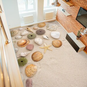 3D Interesting Beach JJ2554FF Floor Wallpaper Murals Self-Adhesive Removable Bath Floor Waterproof floor Rug Mat Print Epoxy Kitchen