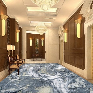 3D Grey Art Texture JJ5031FF Floor Wallpaper Murals Self-Adhesive Removable Bath Floor Waterproof floor Rug Mat Print Epoxy Kitchen