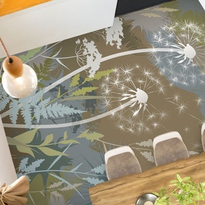 3D Delicati Denti di leone JJ3903FF Pavimento Carta da parati Murales Autoadesivo Rimovibile Pavimento Bagno Impermeabile Tappeto Tappeto Stampa Epoxy Cucina