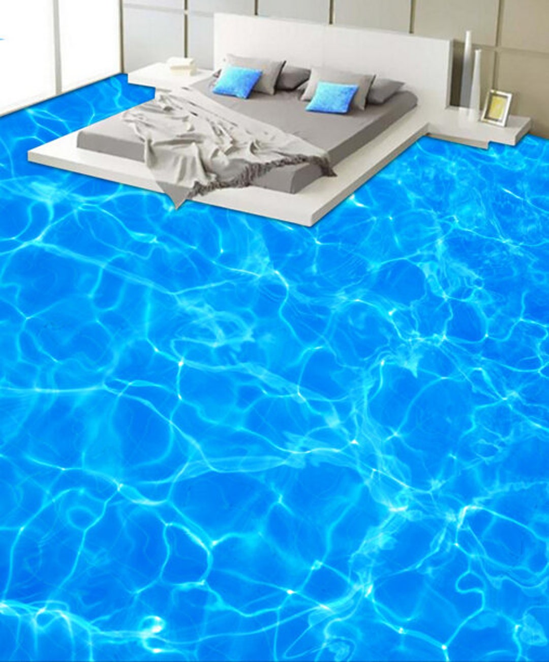 Papier peint vagues abstraites 3d - 300 x 210 cm | Leroy Merlin