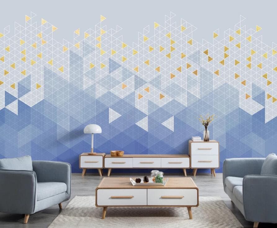 Home & Living 3D Artistic Waves ZZ7027 Selfadhesive Wallpaper Mural