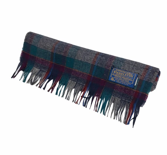 Pendleton Scarf Muffler Checked Patern Multicolour