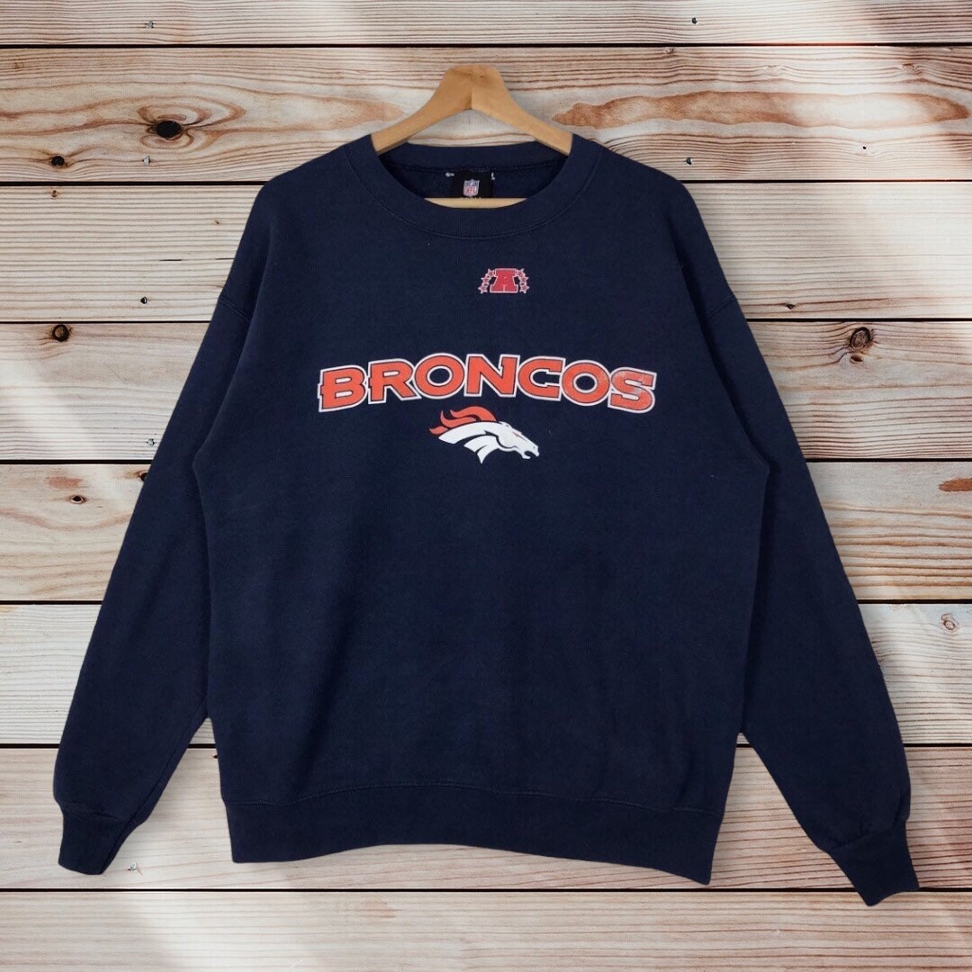 grey denver broncos sweatshirt