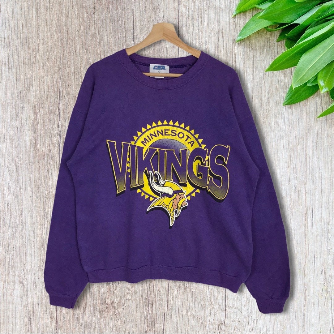 minnesota vikings crew neck sweatshirt