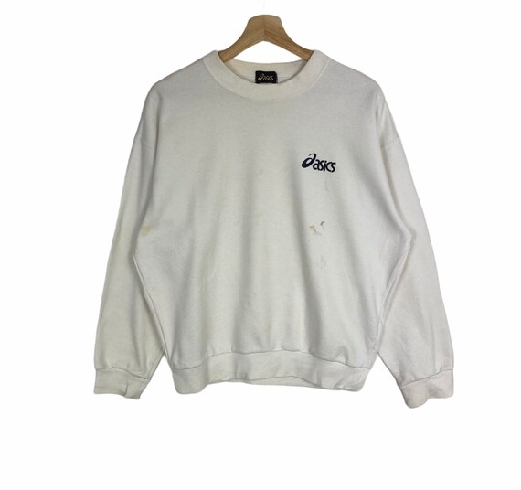 RARE!!!ASICS SPORTSWEAR Embroidery Small Logo Crew