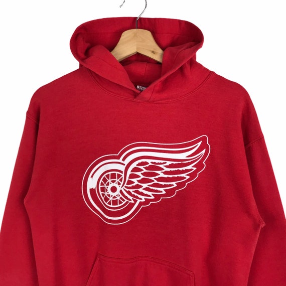 Majestic Women Red Detroit Red Wings Hoodie Long Sleeve Cotton Blend  small/med?