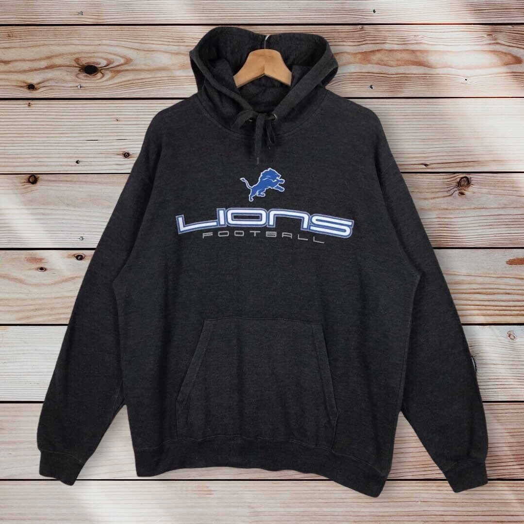 vintage detroit lions hoodie