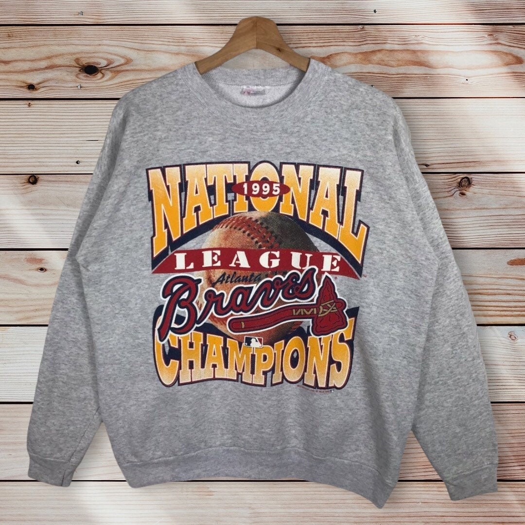 Atlanta Braves Vintage 90's MLB Crewneck Sweatshirt