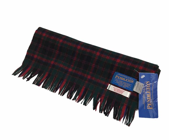 Pendleton Scarf Muffler Checked Patern Multicolour