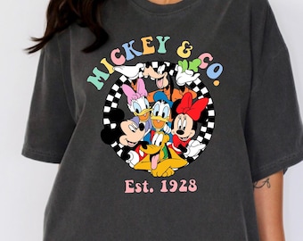 Comfort Colors Retro Mickey Mouse & Friends Shirt - Disneyworld Disneyland Tee